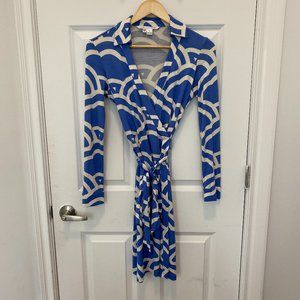 Diane von Furstenberg New Jeanne Printed Wrap Dress
